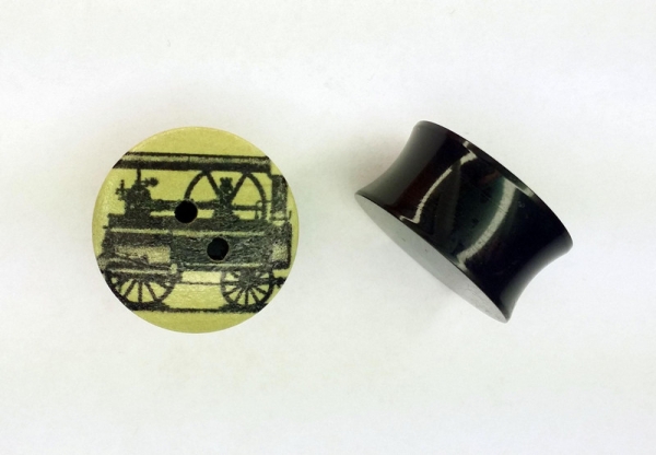 Fahrzeug Knopf Plugs 18mm Paar 1,8cm Tunnel Steam